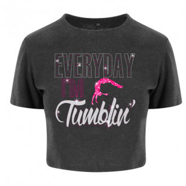 Everyday I'm Tumblin' Crop Tee