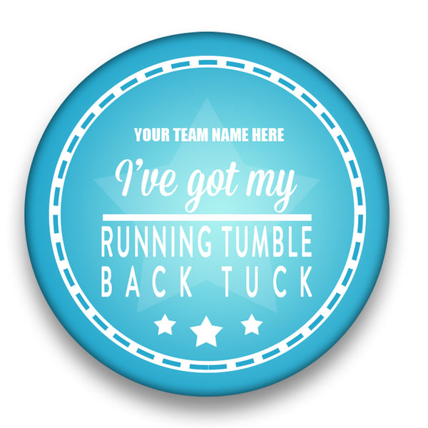 Running Tumble Back Tuck Badge